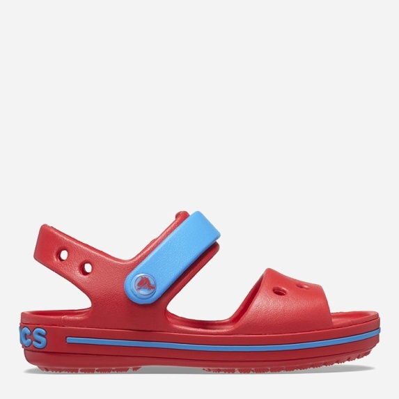 Акція на Дитячі сандалії для дівчинки Crocs Crocband Sandal Kids 12856-6WC-C8 24/25 Червоні від Rozetka