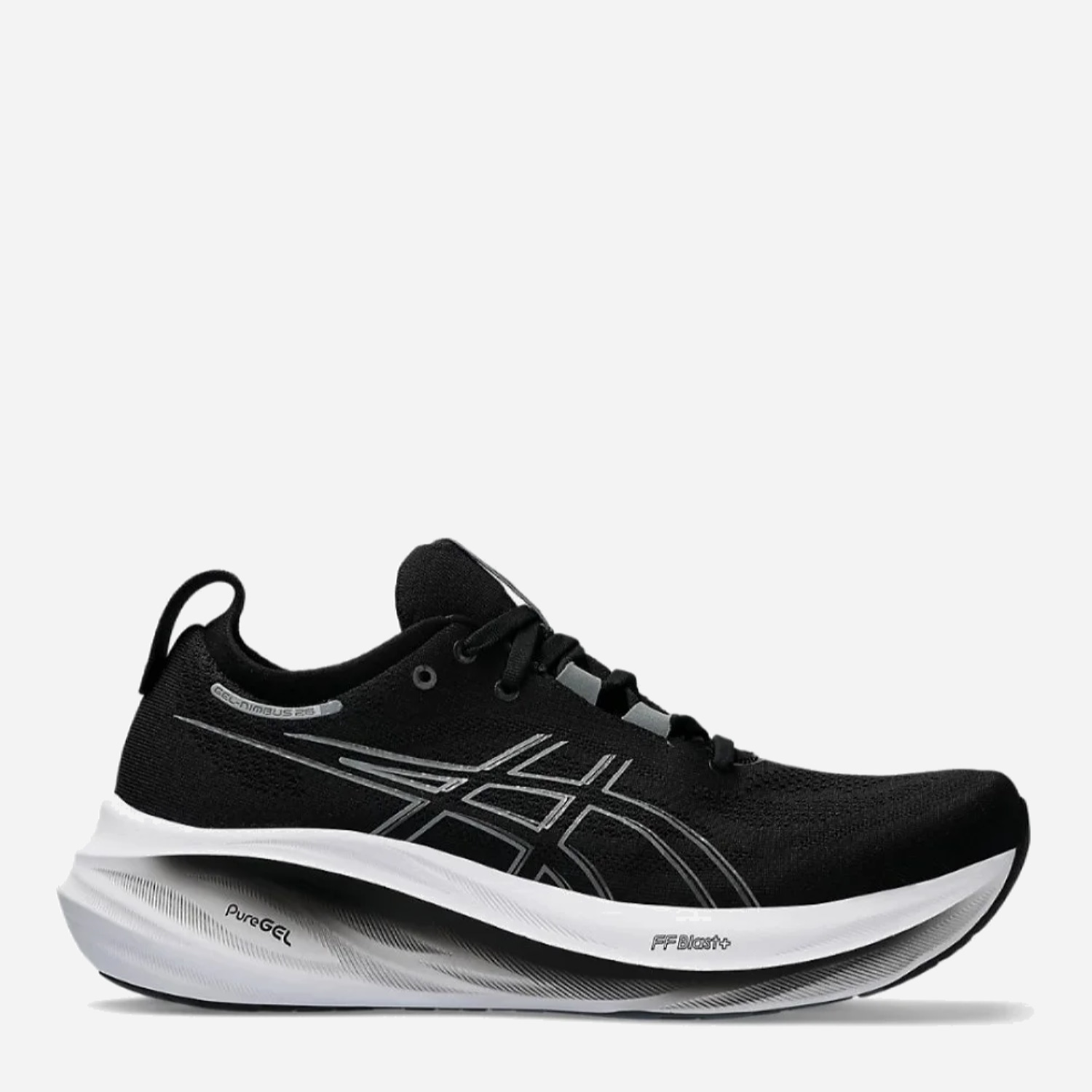 Акція на Чоловічі кросівки для бігу ASICS Gel-Nimbus 26 1011B794-001 42.5 (9US) 27 см Чорні від Rozetka