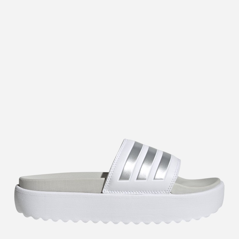 Акція на Жіночі шльопанці для пляжу Adidas Adilette Platform IE9703 40.5 Білі від Rozetka