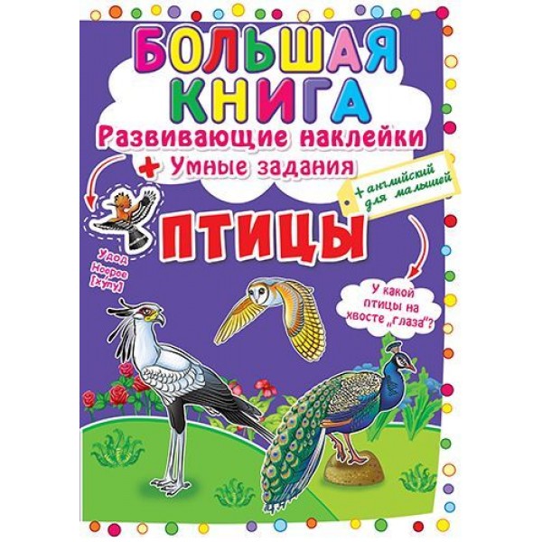 

[F00017956] Книга "Большая книга. Развивающие наклейки. Умные задания. Птицы"