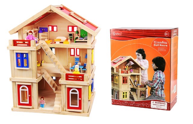 

Кукольный домик с мебелью ручной деревянный дом Huada Toys (TNWX-1269)