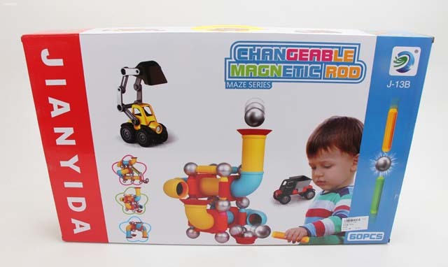 

Конструктор магнитный 60 деталей Huada Toys (J-13B)