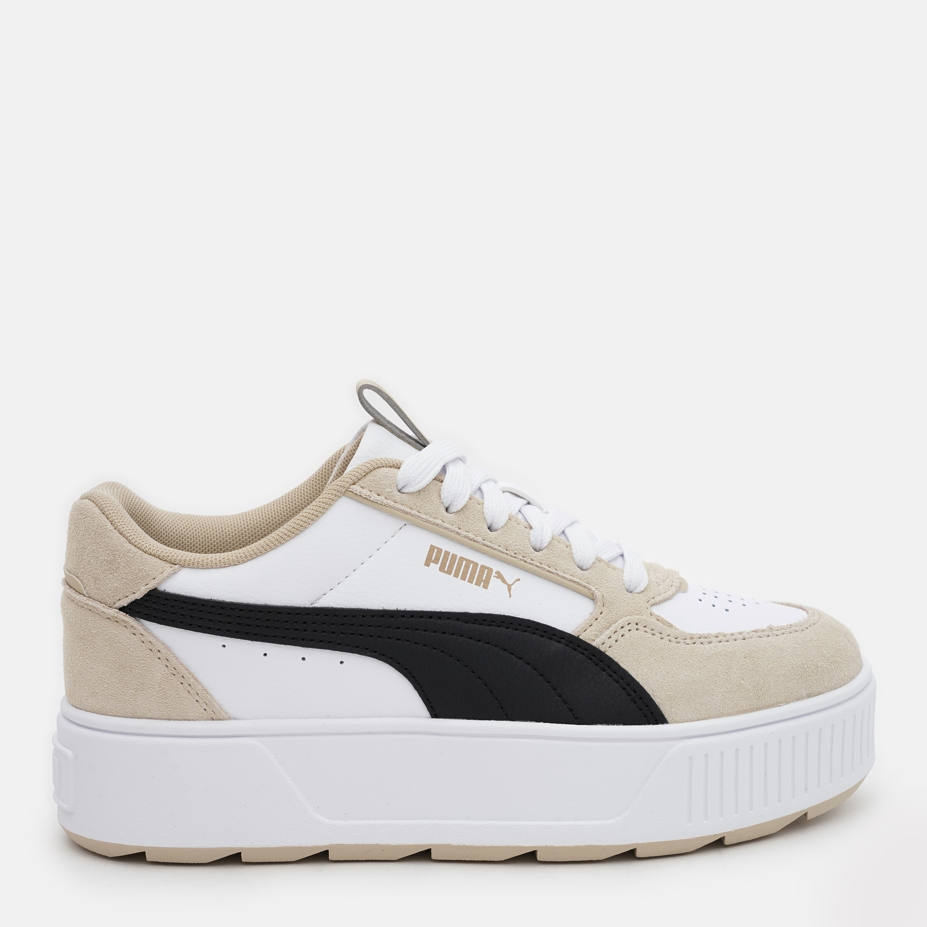 Акція на Жіночі кеди низькі Puma Karmen Rebelle SD 39510001 38 (5UK) 24 см Білий/Чорний/Бежовий від Rozetka