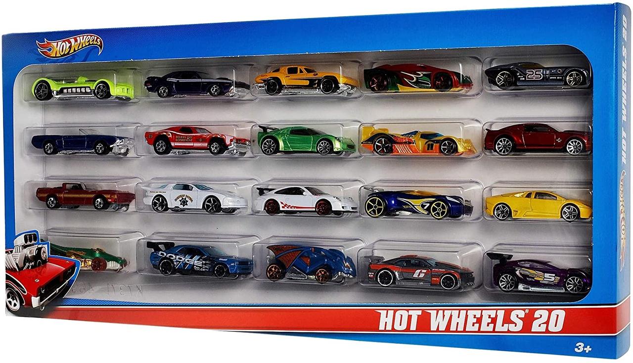 

Набор машинок Хот Вилс 20 шт Hot Wheels 20-Car Gift Pack Assorted