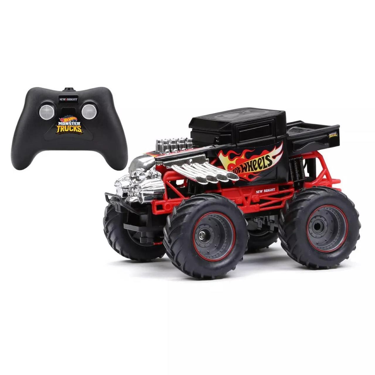 

Монстр Трак Хот Вилс Hot Wheels Monster Truck Bone Shaker New Bright 1:24 R/C