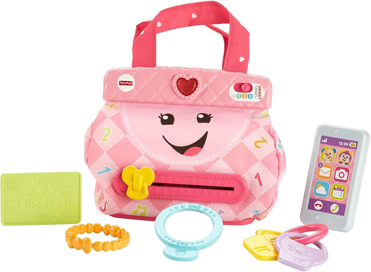 

Интерактивная сумочка Фишер-прайс Fisher-Price Laugh and Learn My Smart Purse