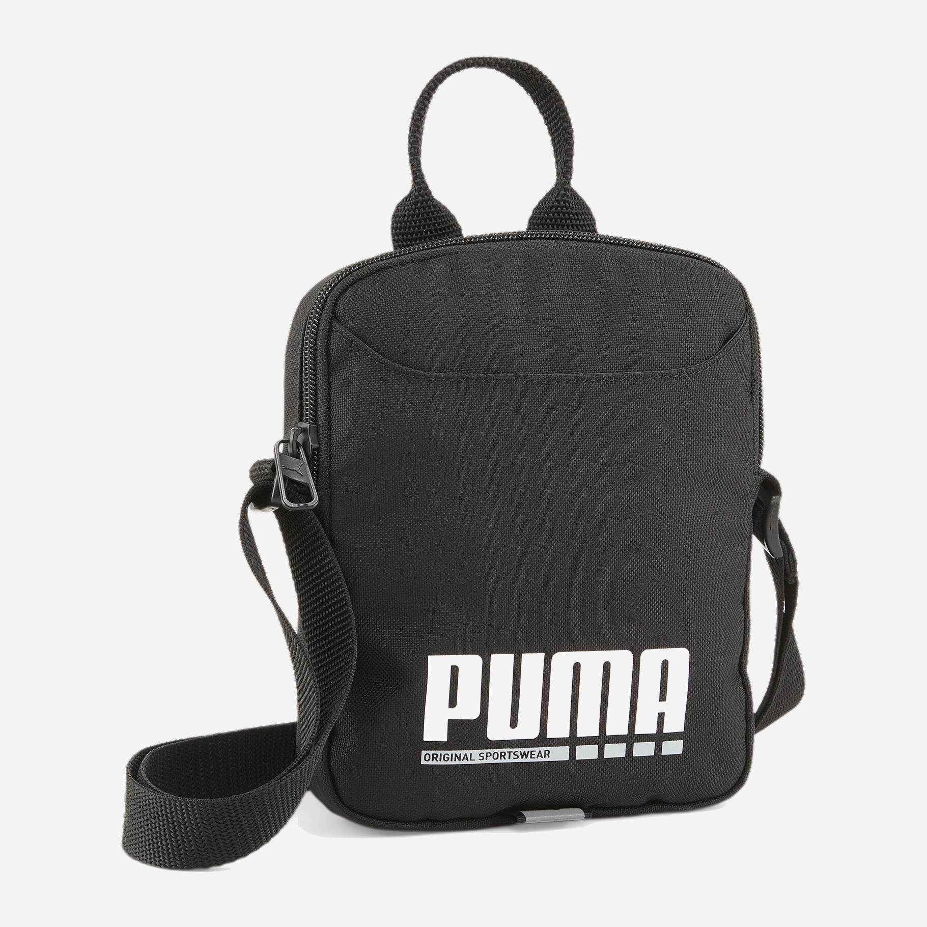 Акція на Спортивна сумка крос-боди через плече тканинна Puma Plus Portable 090347-01 Чорна від Rozetka