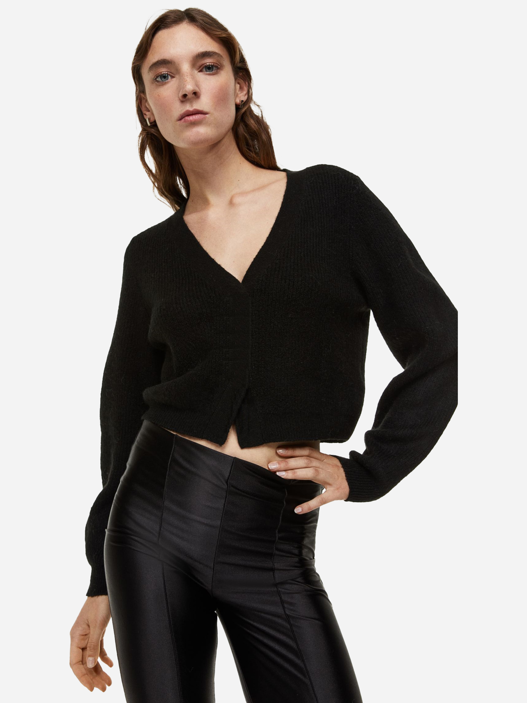 Акція на Кардиган жіночий H&M 061127287_newblack S Чорний від Rozetka