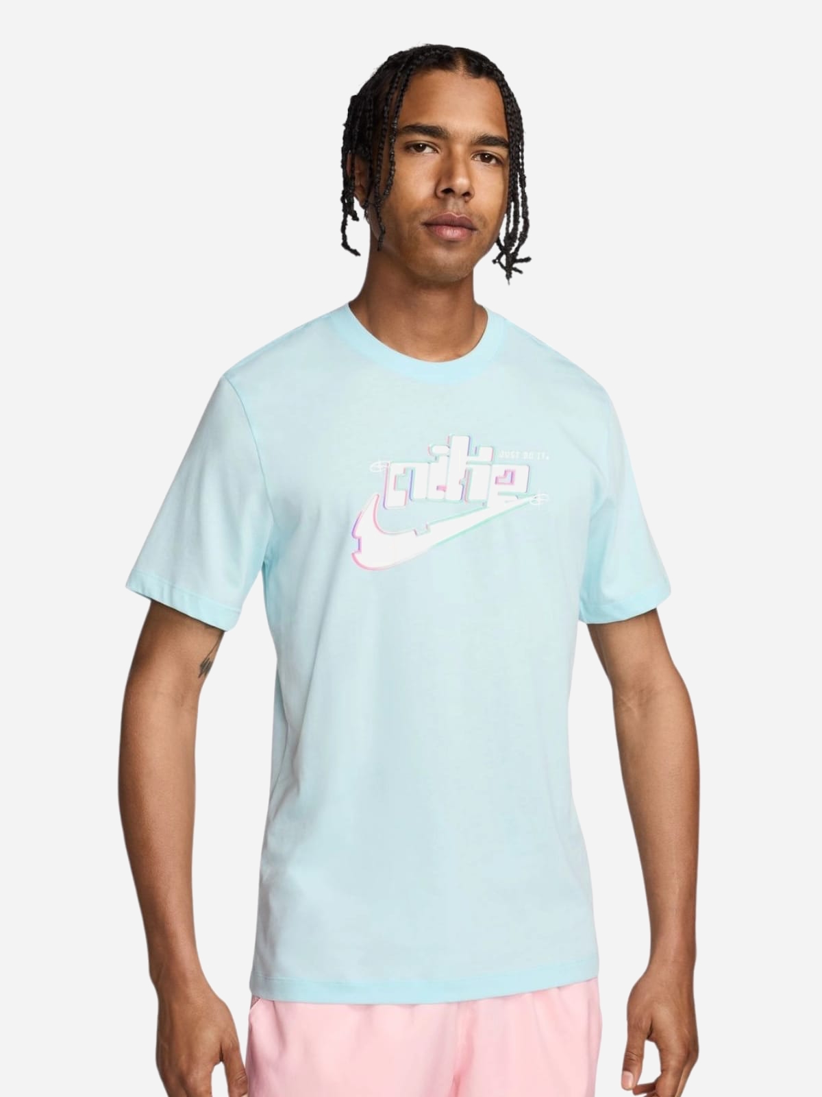 Акція на Футболка бавовняна довга чоловіча Nike M NSW TEE OC HBR PK4 FV3745-474 2XL Блакитна від Rozetka