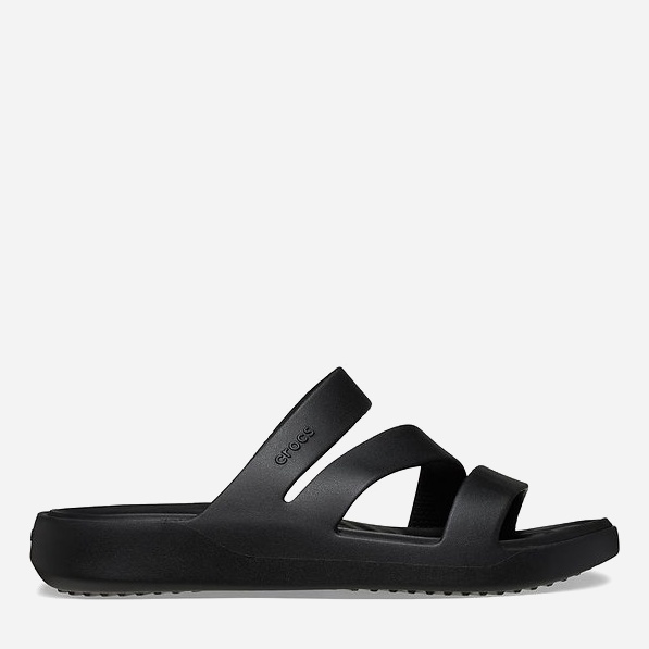 Акція на Жіночі шльопанці для пляжу Crocs Getaway Strappy W 209587-001-W6 36-37 22 см Black від Rozetka