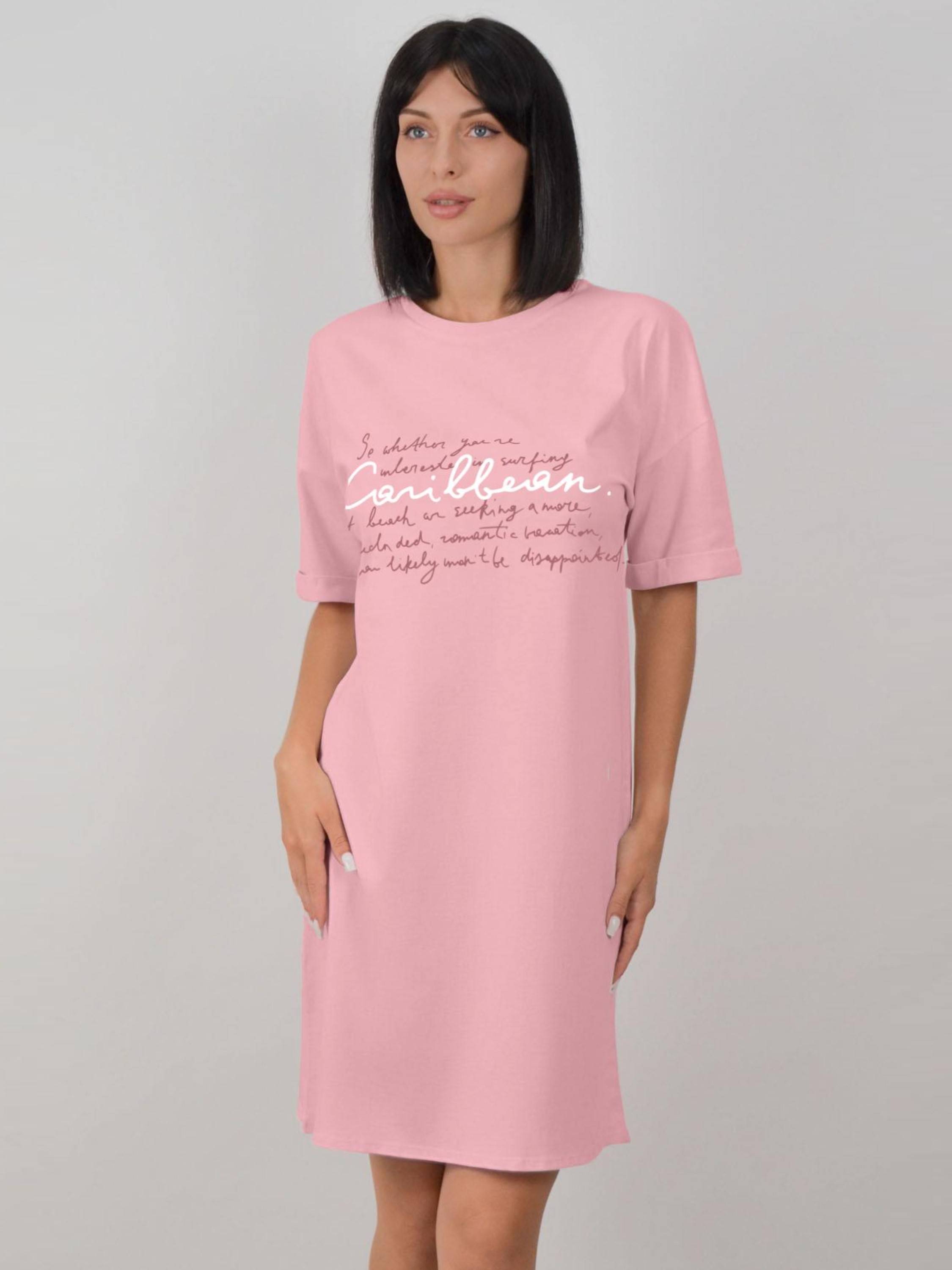 Акція на Нічна сорочка жіноча бавовняна Roksana Assorty 1403 L Рожева від Rozetka