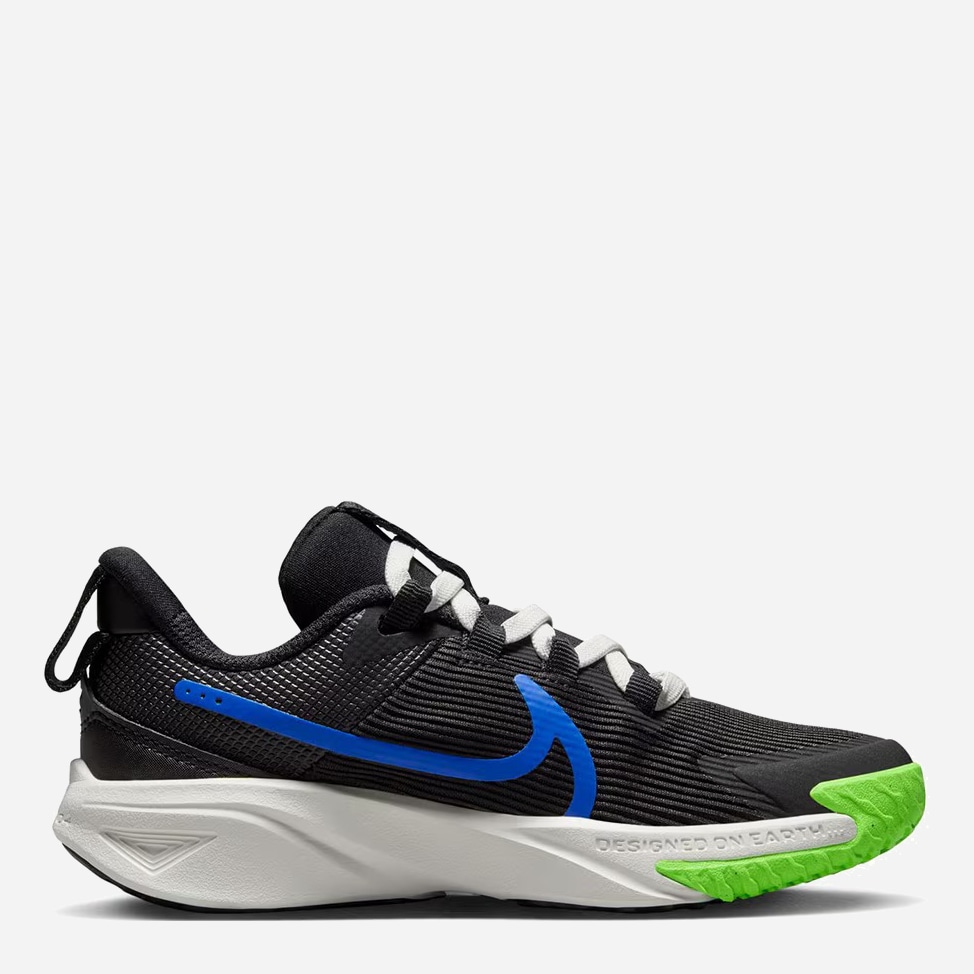 Акція на Дитячі кросівки для хлопчика Nike Star Runner 4 Nn DX7614-004 33 (1.5Y) Чорні від Rozetka