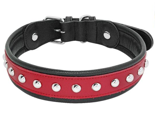 

Кожаный ошейник для собаки (ld099) Lockdog XL (56-70 см) Черно-красный 000139360