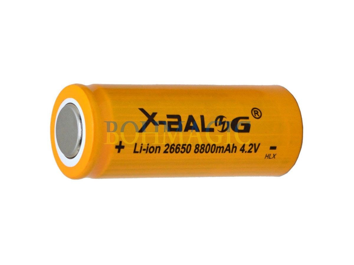 Аккумулятор X-BALOG 26650 8800 mAh Li-Ion 4.2V Литий-ионный с защитой  аккумуляторная батарейка батарея 2 штуки Польша – фото, отзывы,  характеристики в интернет-магазине ROZETKA от продавца: BOHMAGIC | Купить в  Украине: Киеве, Харькове,