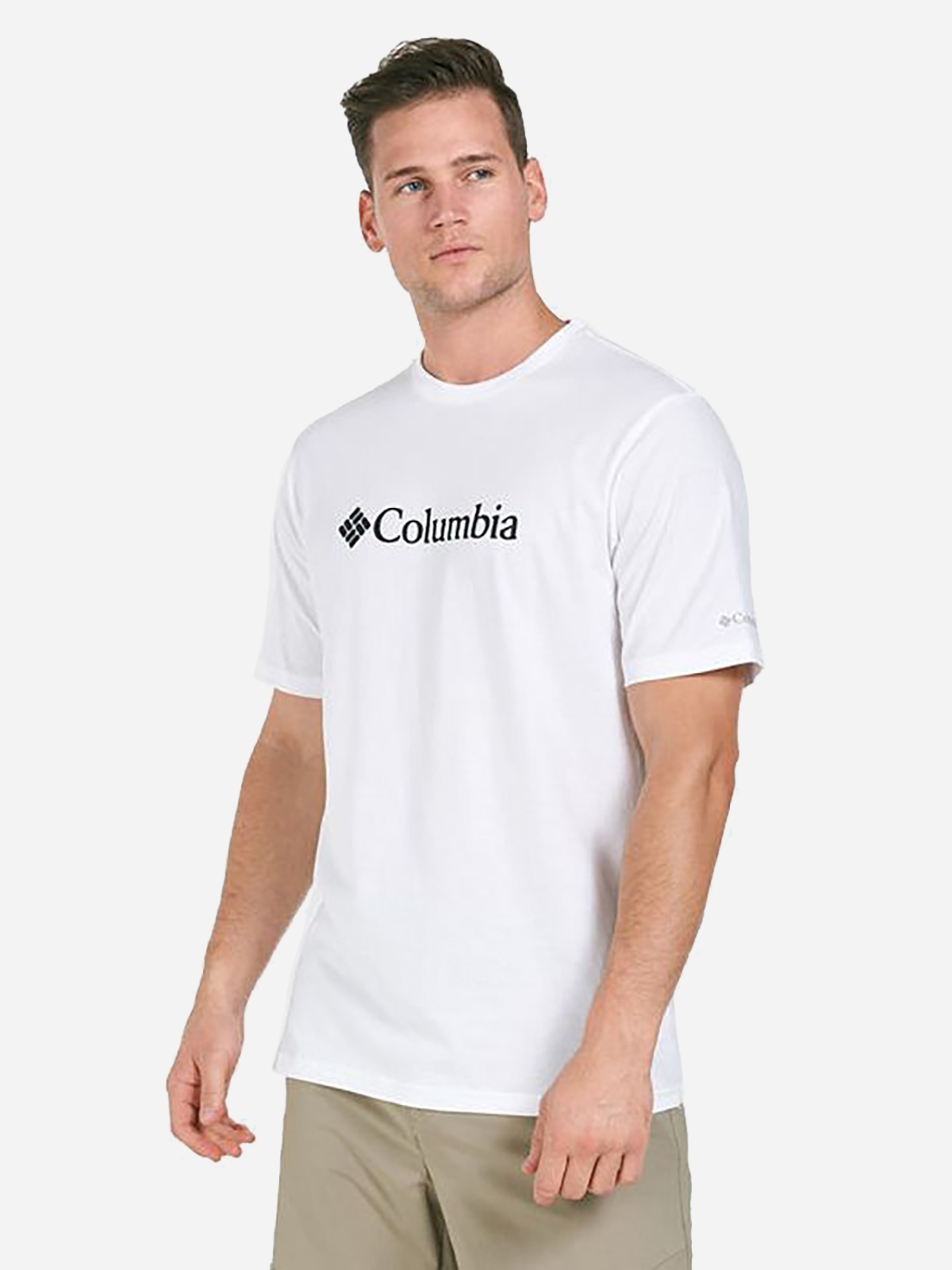 Акція на Футболка бавовняна чоловіча Columbia CSC Basic Logo Short Sleeve 1680051-100 XL Біла від Rozetka