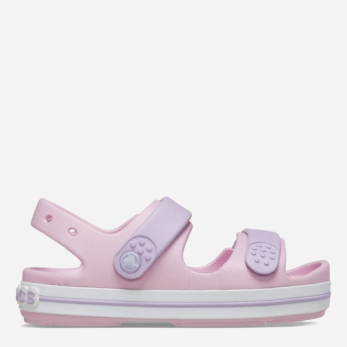 Акція на Дитячі сандалії для дівчинки Crocs Crocband Cruiser Sandal T 209424-84I 22-23 (C6) Рожеві від Rozetka