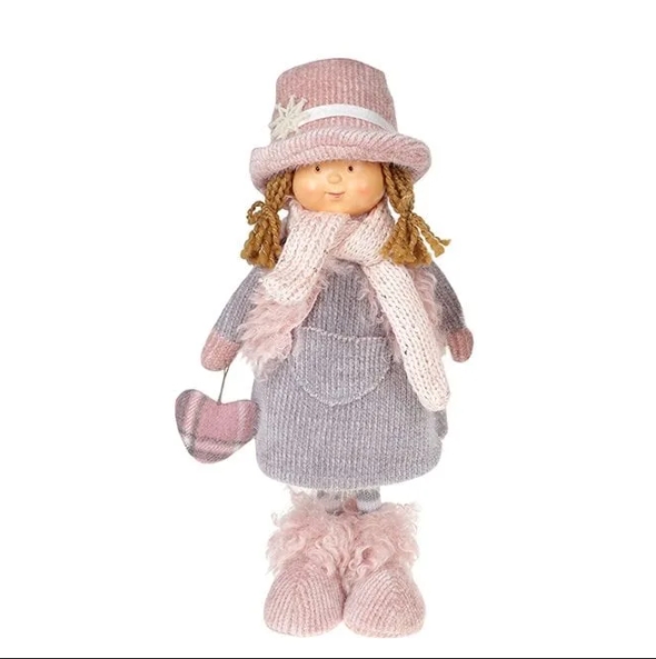 

Фигурка мягкая новогодняя Flora Кукла Девочка 36 см. 11 (BAM04038)