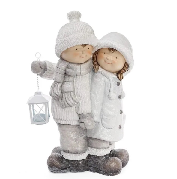 

Новогодняя фигурка Flora Детки с фонариком Н-48 см. 11798 (BAM04087)