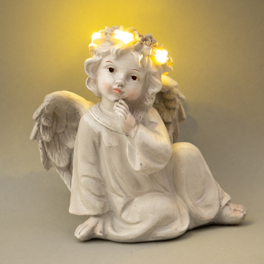 

Фигурка Elso Ангел задумчивый, светящийся 12*9*16.6 (6000-004AN) (EL001809)