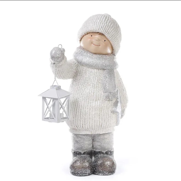 

Новогодняя фигурка Flora Мальчик с фонариком Н-44 см. 11758 (BAM04081)