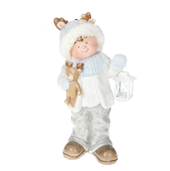 

Новогодняя фигурка Flora Мальчик с фонариком Н-51 см. 11748 (BAM04053)