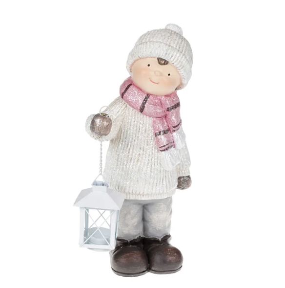 

Новогодняя фигурка Flora Мальчик с фонариком Н-39 см. 11761 (BAM04052)