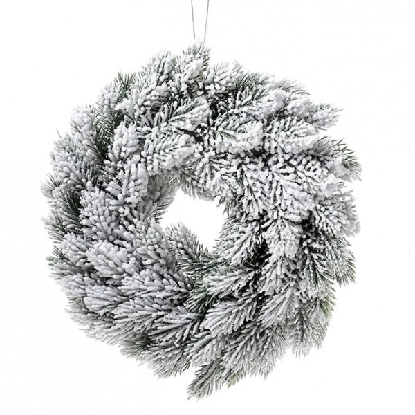 

Венок из хвои заснеженный Flora 27 см 11544 (BAM03451)
