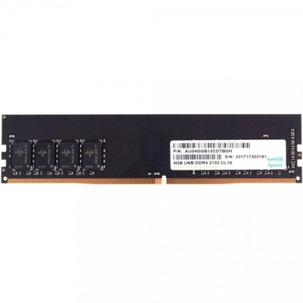

Модуль памяти APACER DDR4 4Gb 2666Mhz (EL.04G2V.KNH) (F00181008)