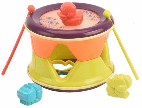 

Развивающая игрушка Nukied Барабан Трам–там–там 2 в 1 (NUK-009)