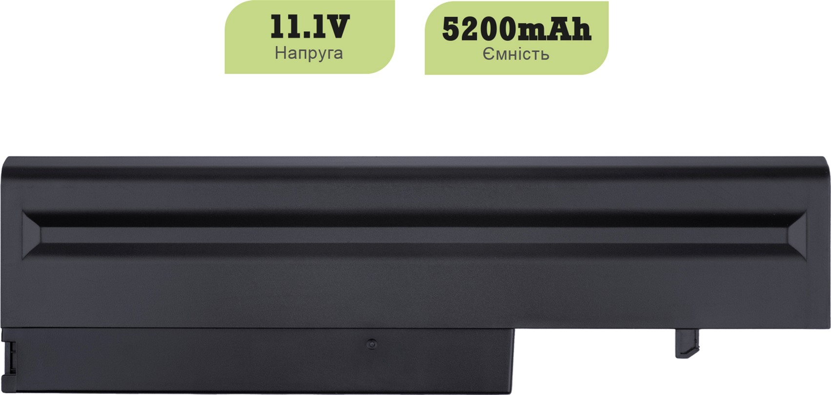 Акумулятор 1stCharger для ноутбуків Lenovo IdeaPad U330 (L08S6D12) 11.1V 5200mAh Black (BN1st7005) — фото 2