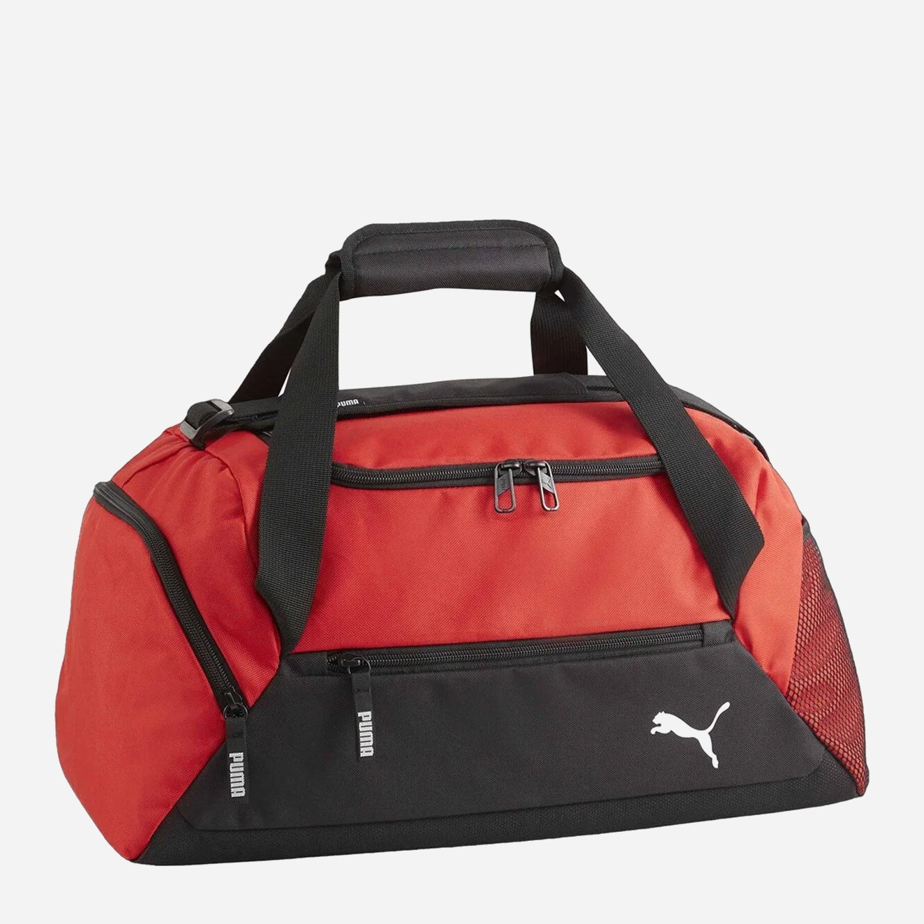 Акція на Спортивна сумка тканинна Puma teamGOAL Teambag S 09023203 Чорна/Червона від Rozetka