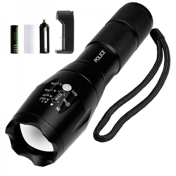 

Мощный тактический Фонарь Bailong Foustin Police BL-1831 (Cree XM-L-T6, 1000 люмен, 5 режимов, 1х18650)