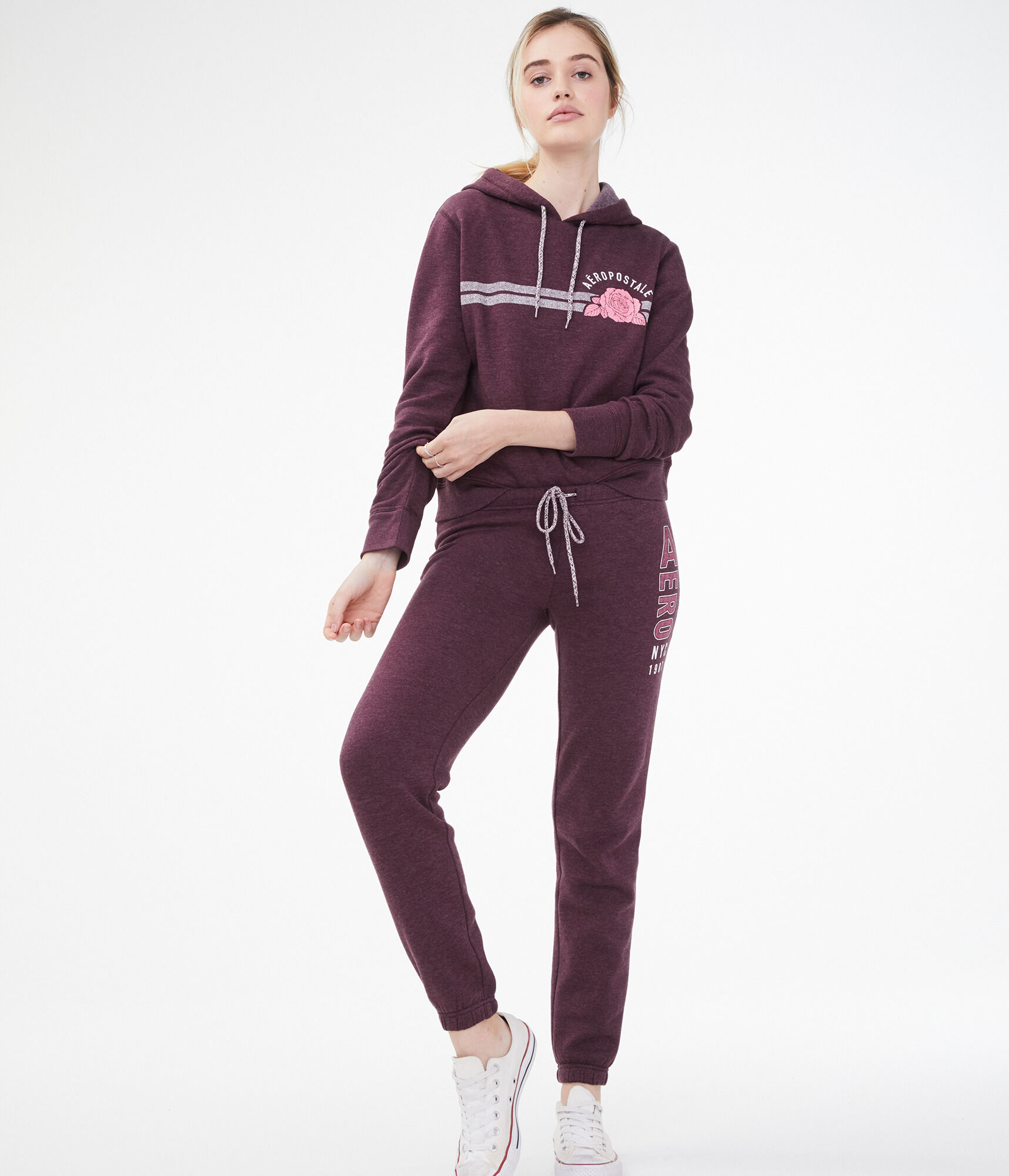 

Спортивный костюм женский - костюм спортивный Aeropostale A0132W M Бордовый
