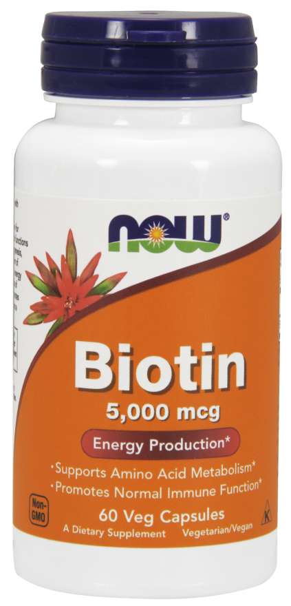 

Витамины NOW Biotin 5,000 mcg Veg Capsules 60 капсул (4384301148)
