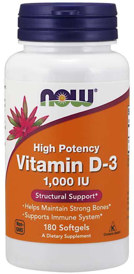 

Витамины NOW Vitamin D-3 1000 IU Softgels 180 капсул (4384301163)