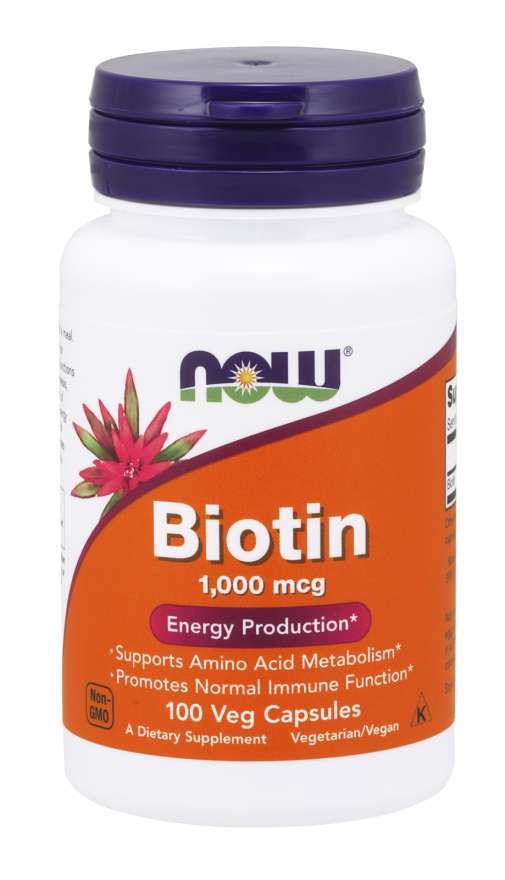 

Витамины NOW Biotin 1000 mcg Veg Capsules 100 капсул (4384301359)