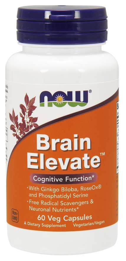 

Специальный продукт NOW Brain Elevate Veg Capsules 60 капсул (4384301385)