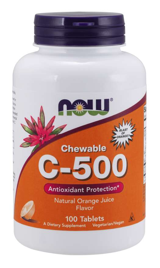 

Витамины NOW Vitamin C-500 Orange Chewable Tablets 100 таблеток Апельсин (4384301152)