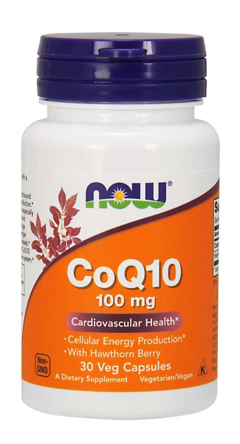 

Витамины и минералы NOW CoQ-10 100 mg, 30 вегакапсул