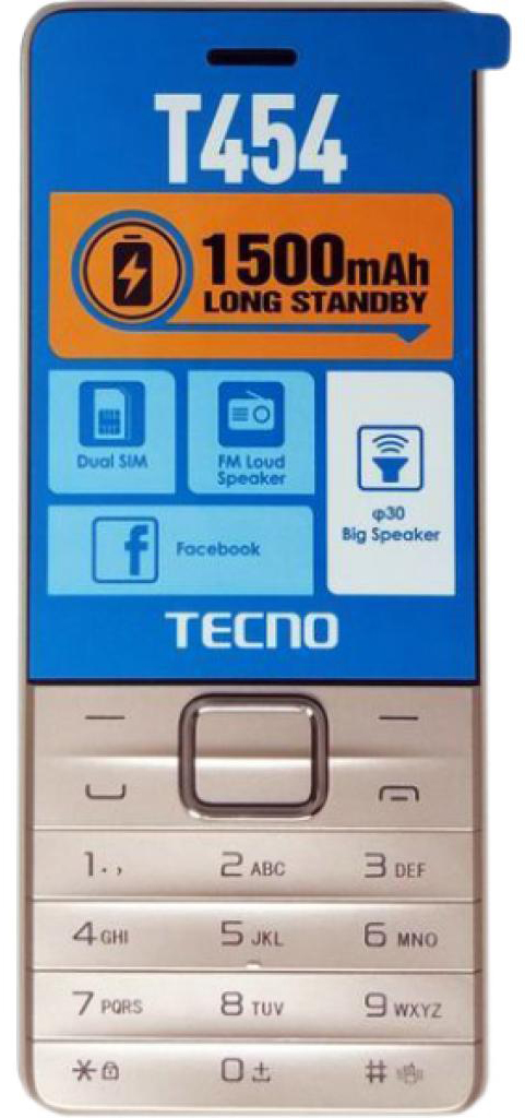 

Мобильный телефон Tecno T454 Champagne Gold