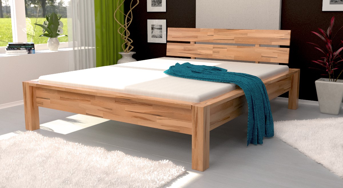 

Кровать двуспальная B109 160х200 дерево бук Mobler (без матраса)