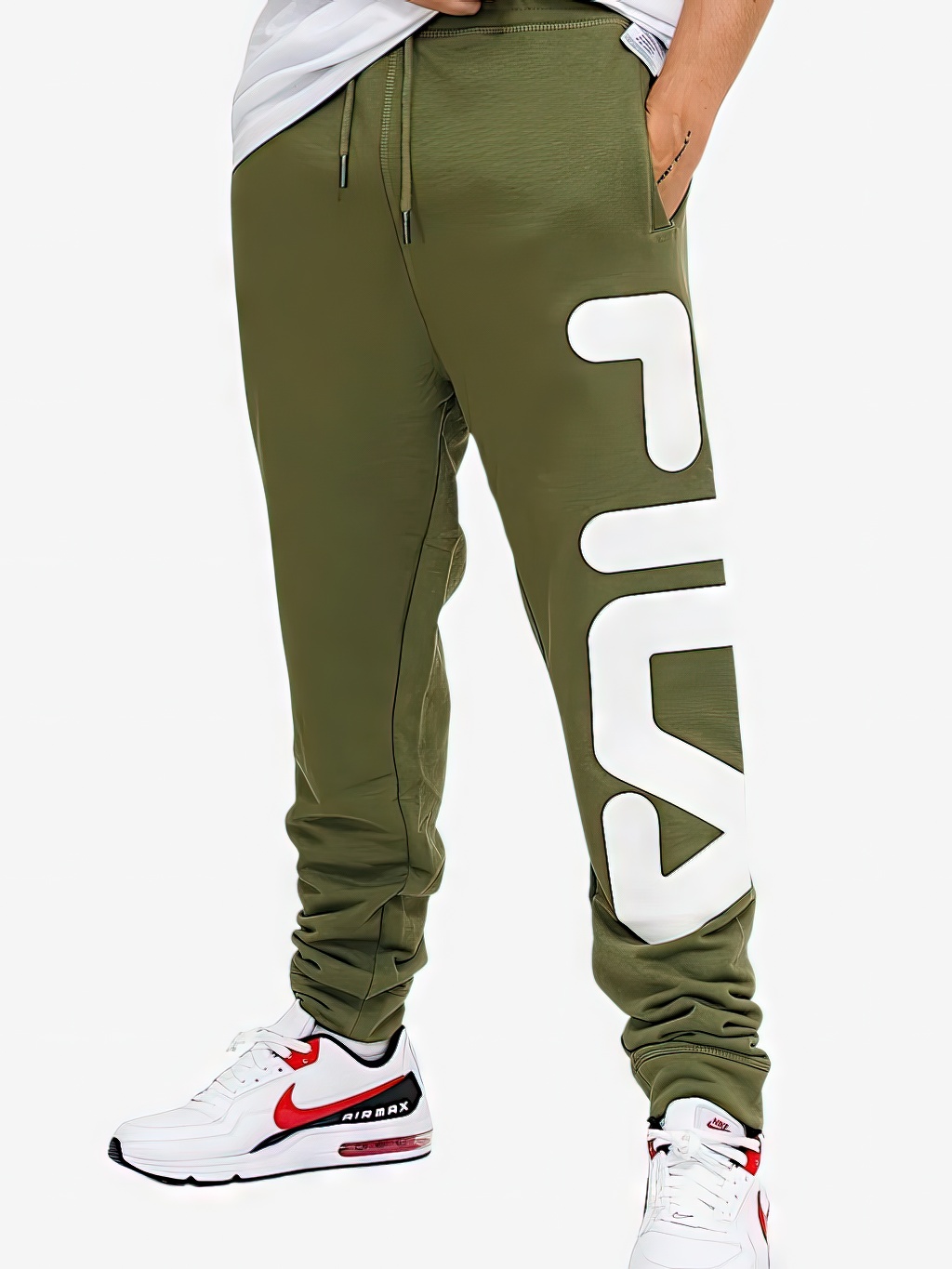 Акція на Спортивні штани чоловічі Fila FAU0093-60012 M Зелені від Rozetka