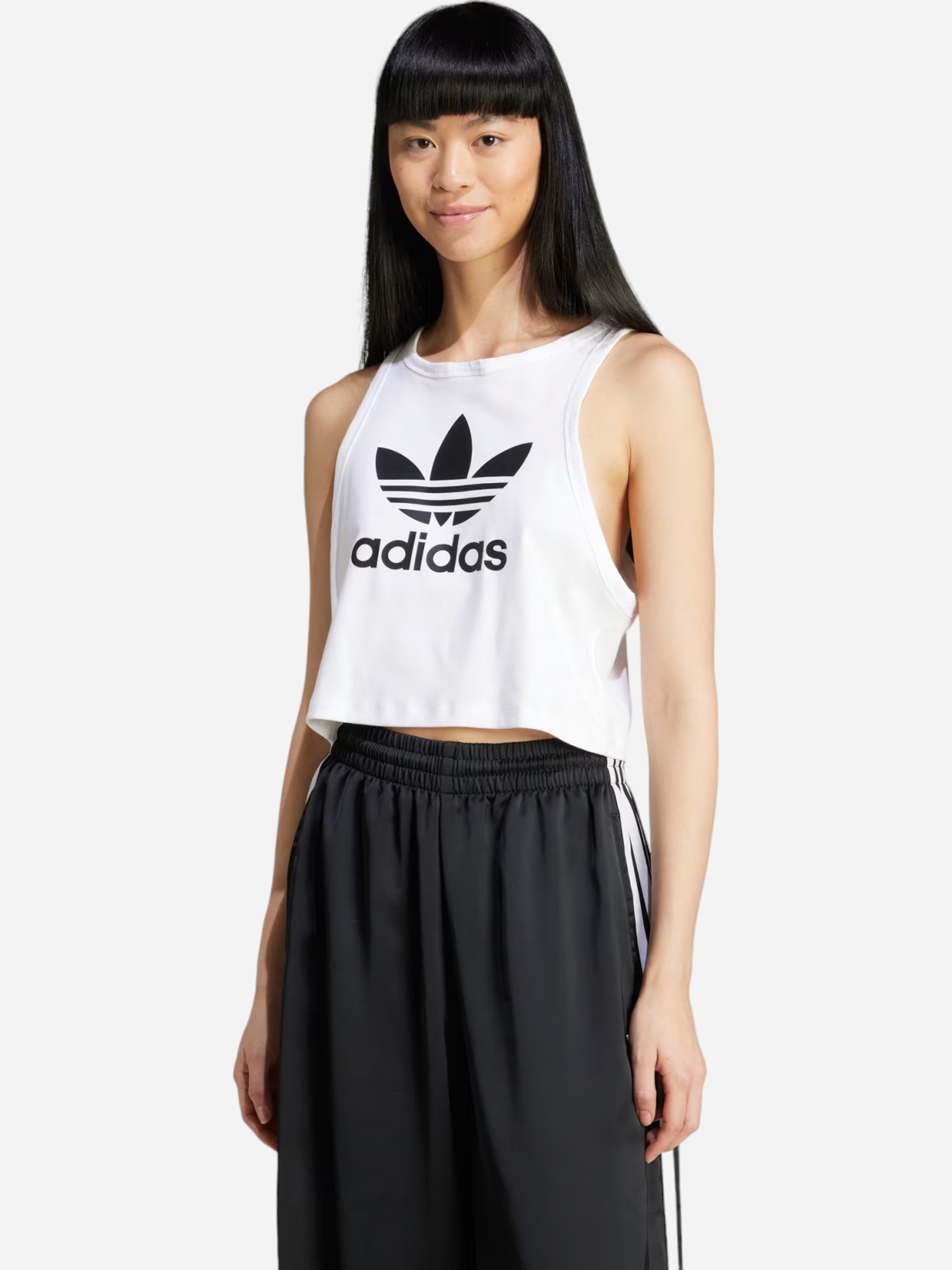 Акція на Топ жіночий adidas Trefoil Tank IP0679 S Білий від Rozetka