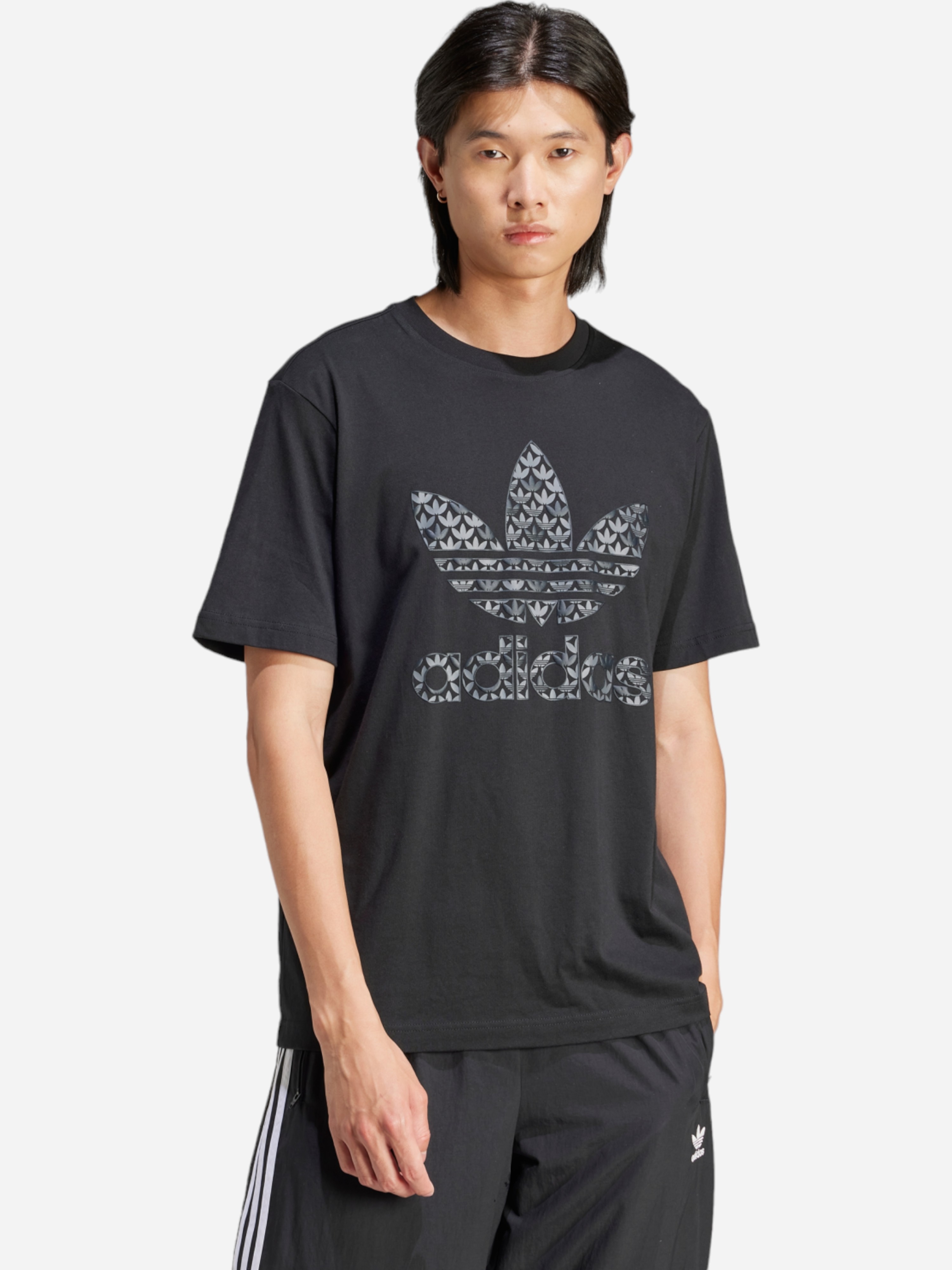 Акція на Футболка бавовняна чоловіча adidas Classic Monogram Graphic Originals IS0176 2XL Чорна від Rozetka