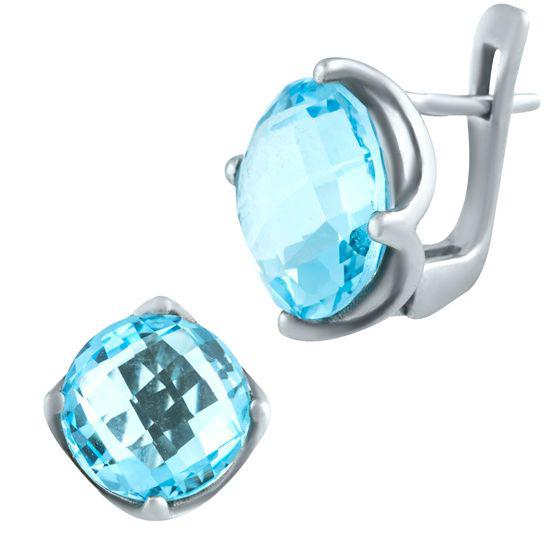 

Серебряные серьги SilverAlex с натуральным топазом 13ct
