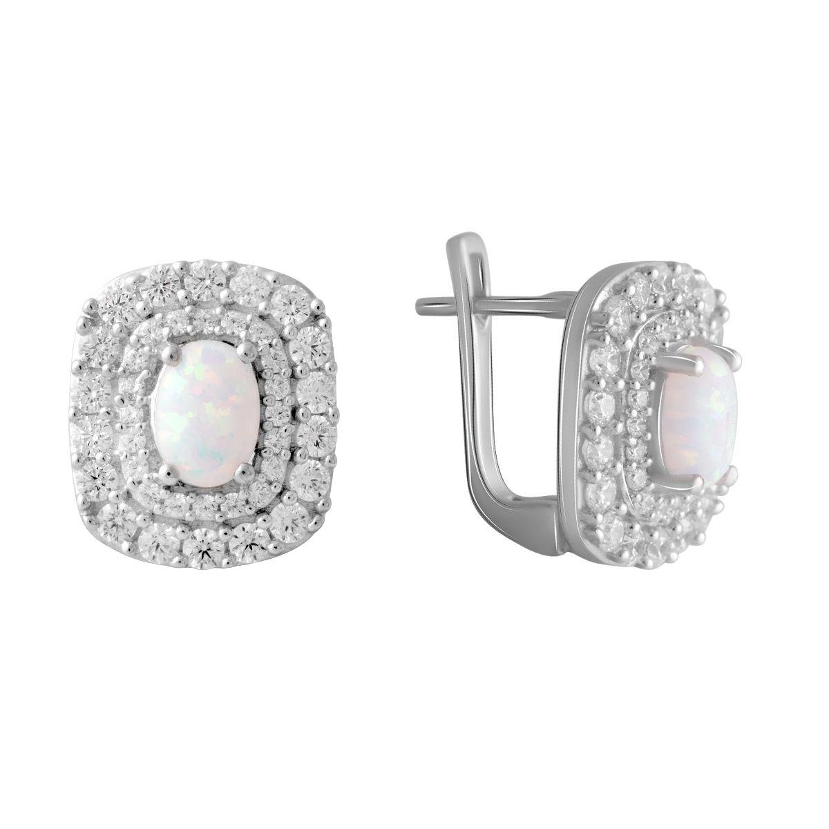 

Серебряные серьги SilverAlex с опалом
