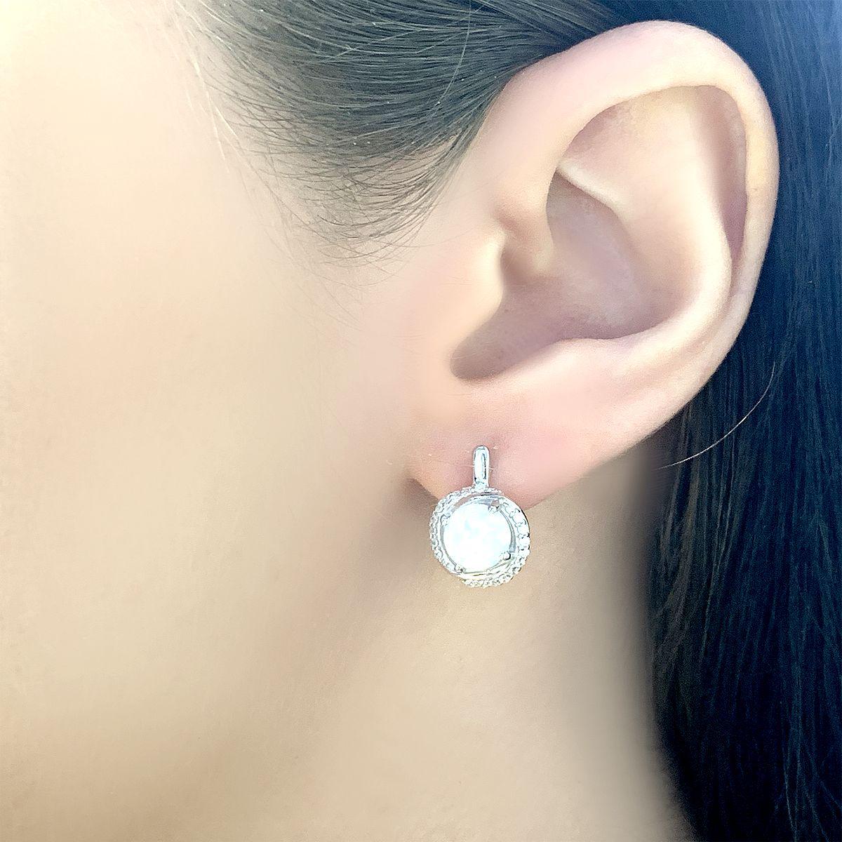 

Серебряные серьги SilverAlex с опалом 1.515ct