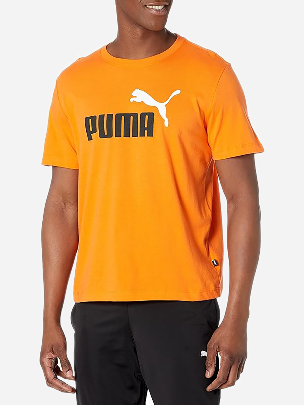 Акція на Футболка бавовняна довга чоловіча Puma Ess+ 2 Col Logo Tee 58675949 S Clementine від Rozetka