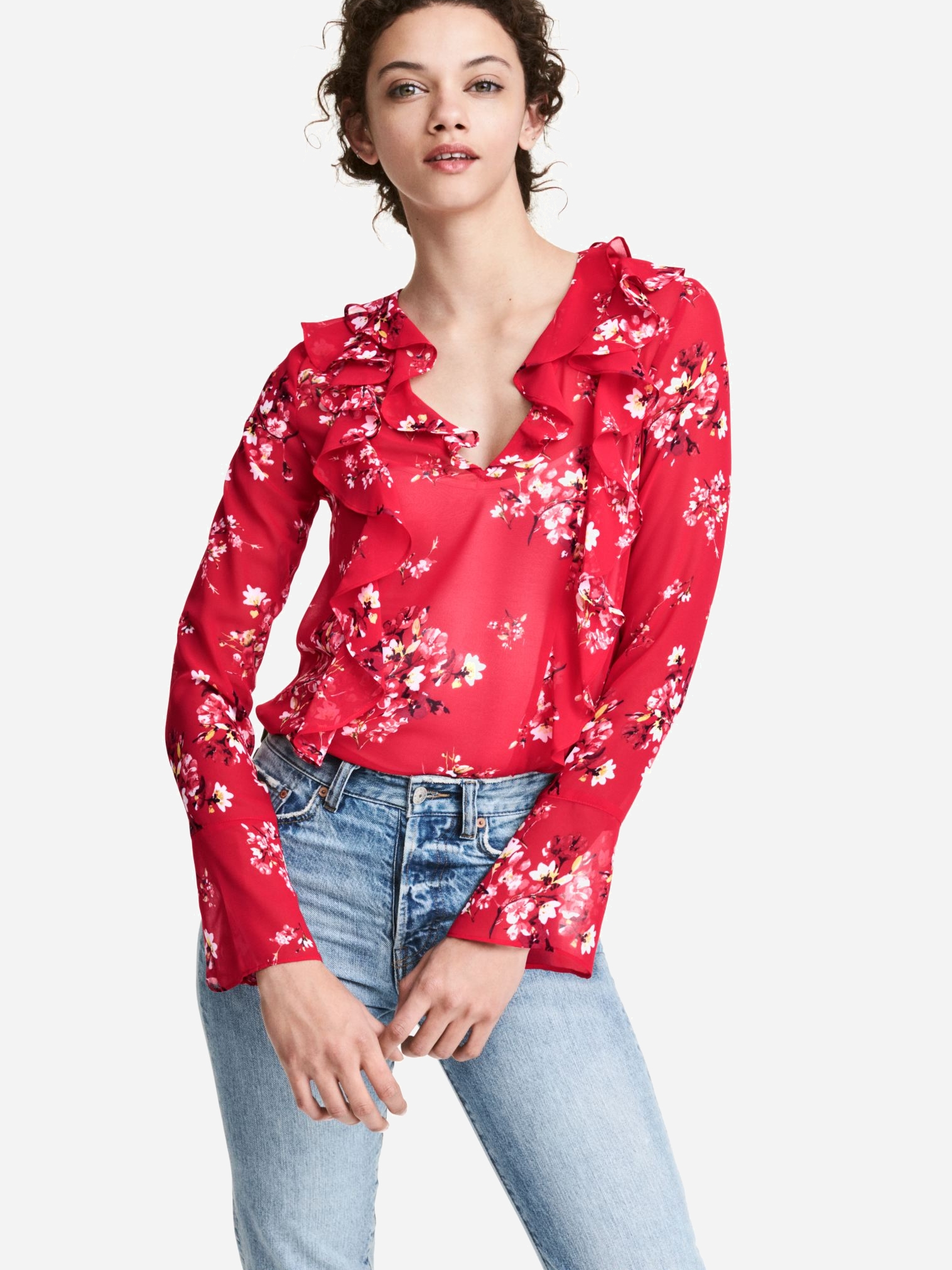 

Блузка H&M 0457446-5 34 Красная