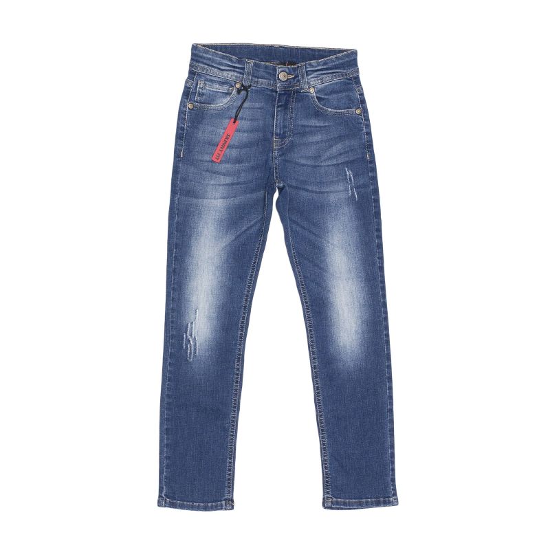 

Джинсы с потертостями PLEASE kids 140 см Синий 86F27